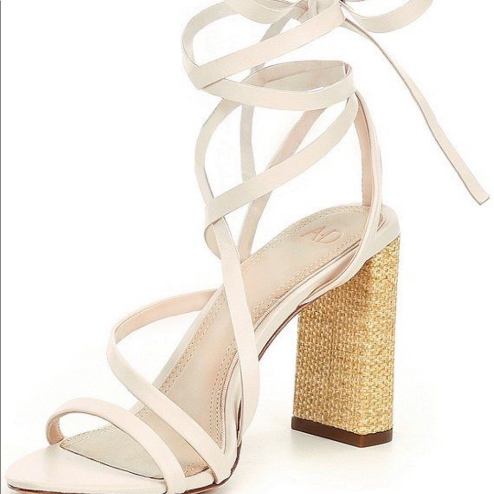 Avienna Leather Strap Heels